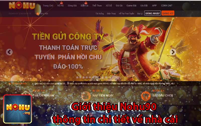 Giới thiệu Nohu90 thông tin chi tiết về nhà cái