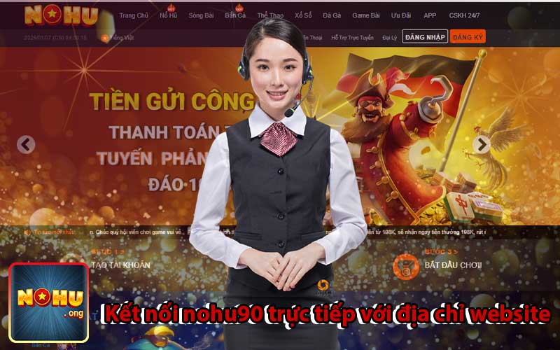 Kết nối nohu90 trực tiếp với địa chỉ website